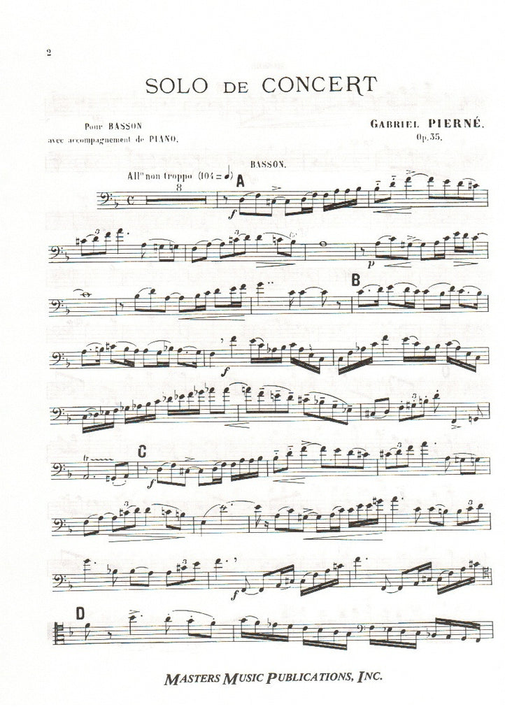 Concertpiece, Op. 35 By Gabriel Pierne Free Sheet Music