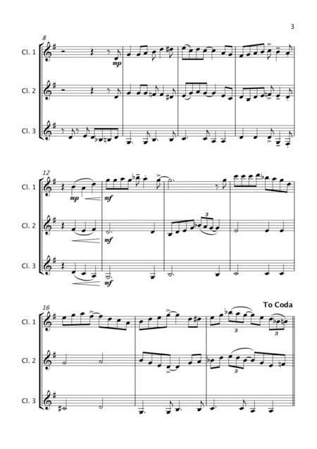 Cool, Calm And Collected - Clarinet Trio By Kate Agioritis Free Sheet Music