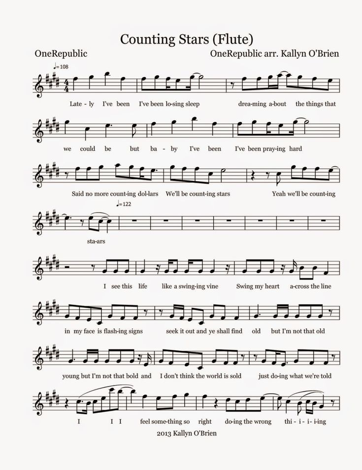 Count The Stars By Andy Beck Free Sheet Music