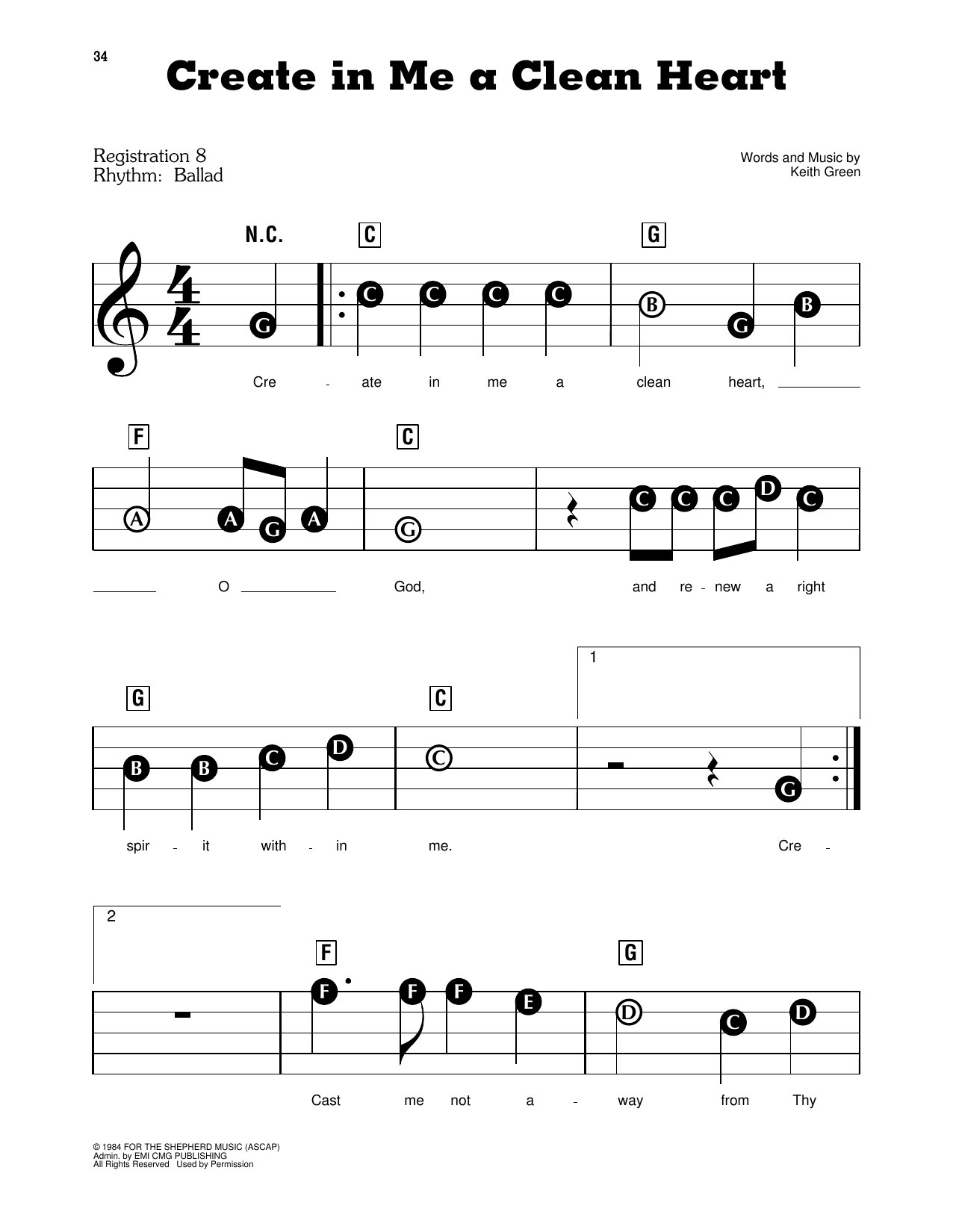 Create In Me A Clean Heart By Dan Locklair Free Sheet Music