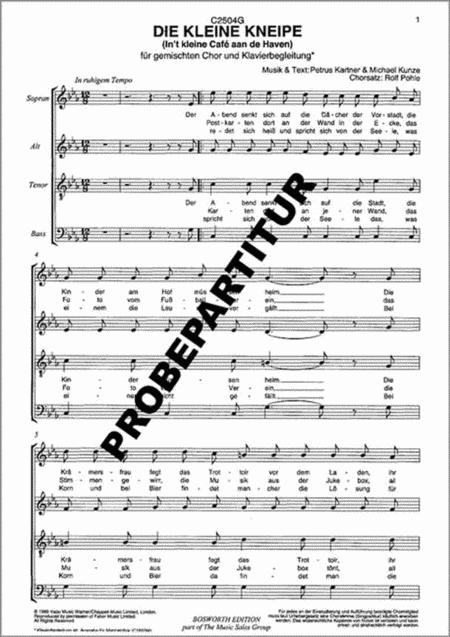 Die Kleine Kneipe By Daniel Grossmann Free Sheet Music