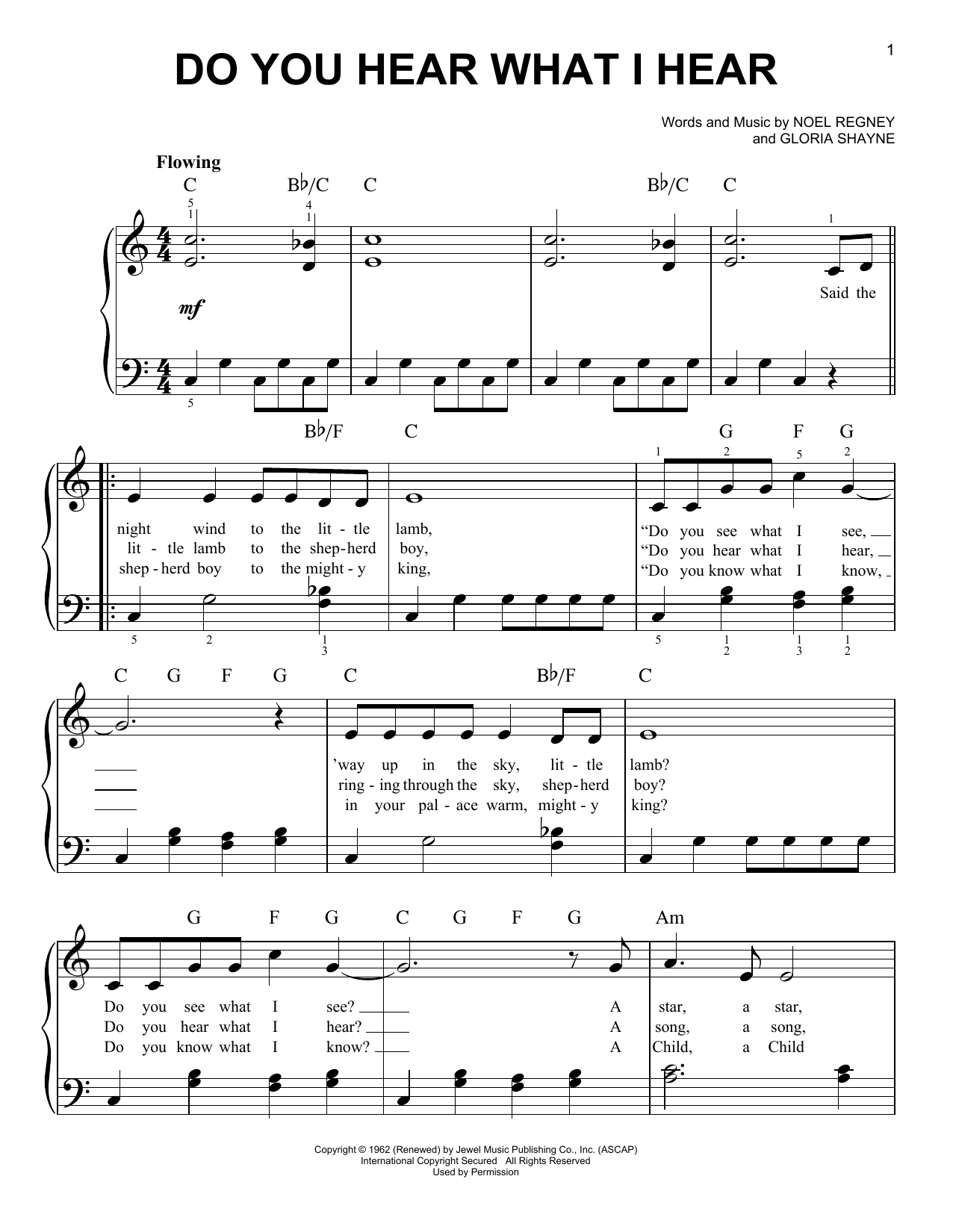 Do You Hear What I Hear By N Free Sheet Music