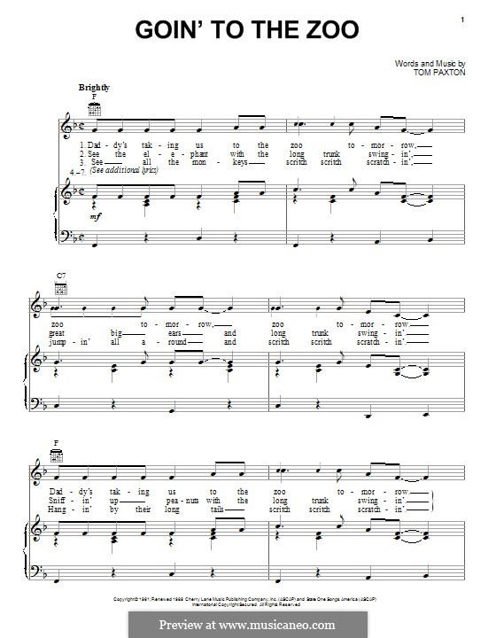 Down To The Zoo! By Katie O'Connor-Ballantyne Free Sheet Music