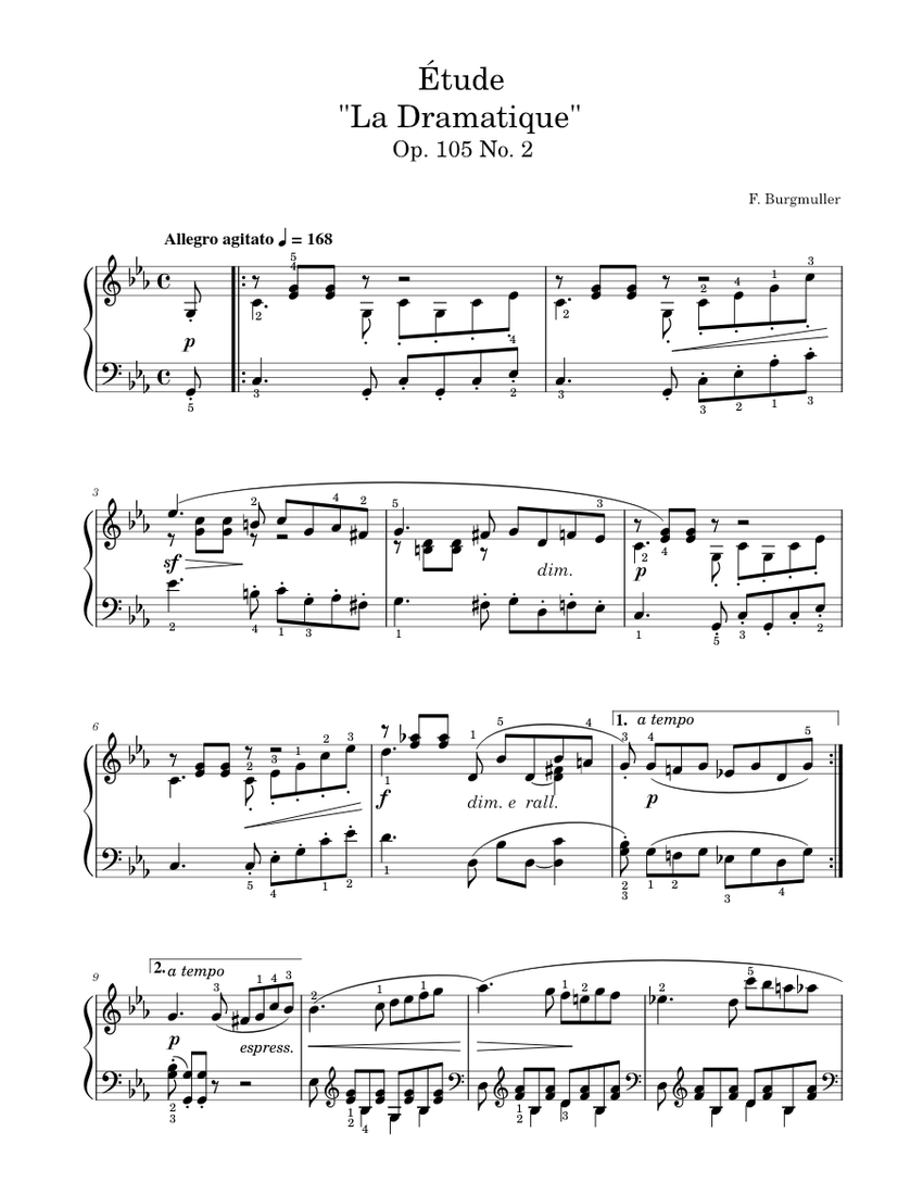 Dramatique By Edward Solomon Free Sheet Music