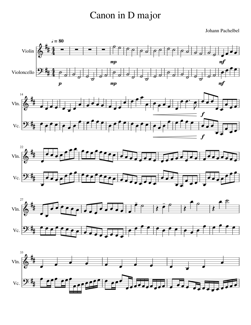 Duo D Major By Jacques Fereol Mazas Free Sheet Music