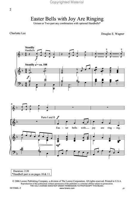 Easter Bells By Michael Ryan Free Sheet Music