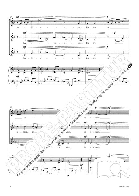 Ecce Quam Bonum By Ivo Antognini Free Sheet Music