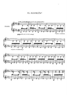 El Albaicin (No. 5 From Iberia) By Isaac Albeniz Free Sheet Music