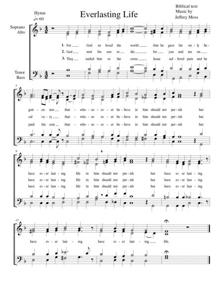 Everlasting Life By David Rasbach Free Sheet Music