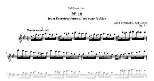 Exercices Journaliers Pour La Flute By Marcel Mose Free Sheet Music