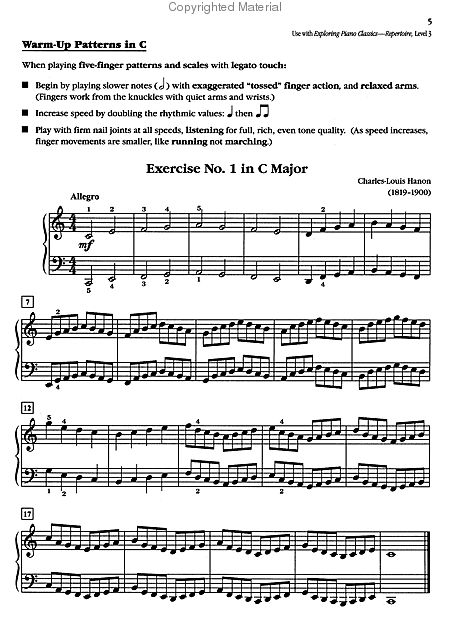 Exploring Piano Classics Technique By Nancy Bachus Free Sheet Music