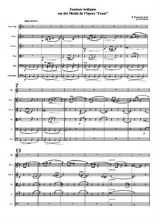 Fantasia On Themes From Gounod's 'Faust', Op.20 By Henri Wieniawski Free Sheet Music