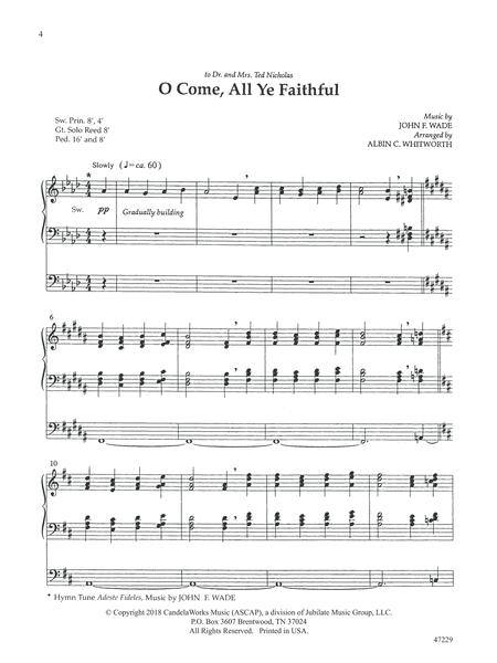 Festive Noels For Organ By Albin C. Whitworth Free Sheet Music