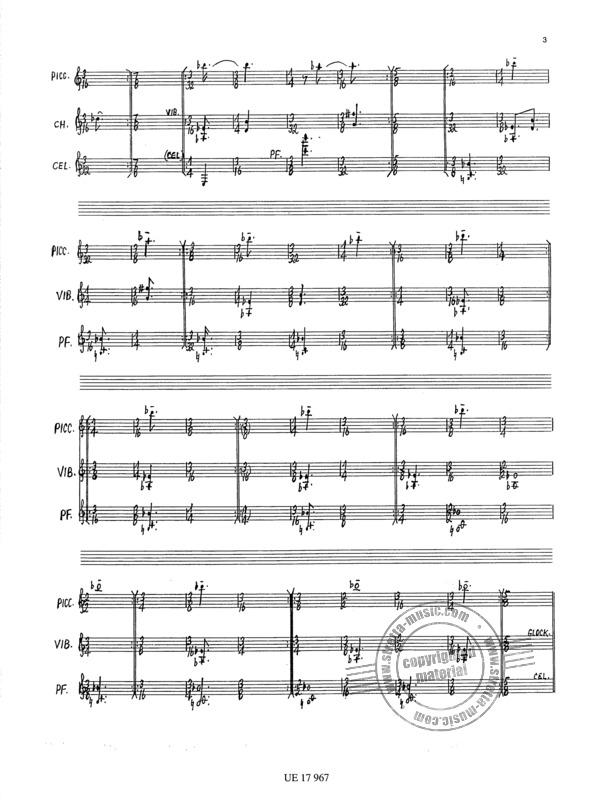 For Philip Guston Score(Spec By Morton Feldman Free Sheet Music