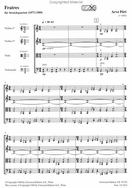 Fratres By N Free Sheet Music