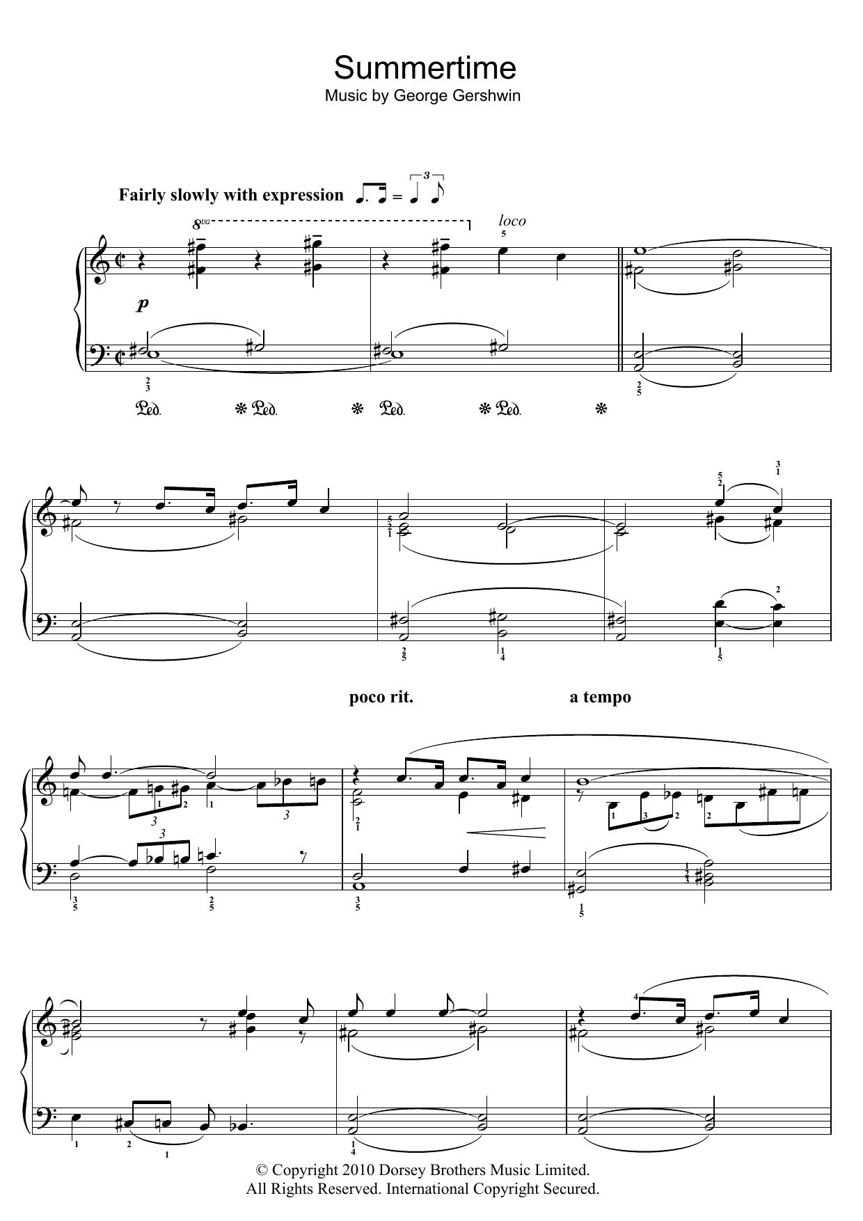 George Gershwin By George Gershwin Free Sheet Music