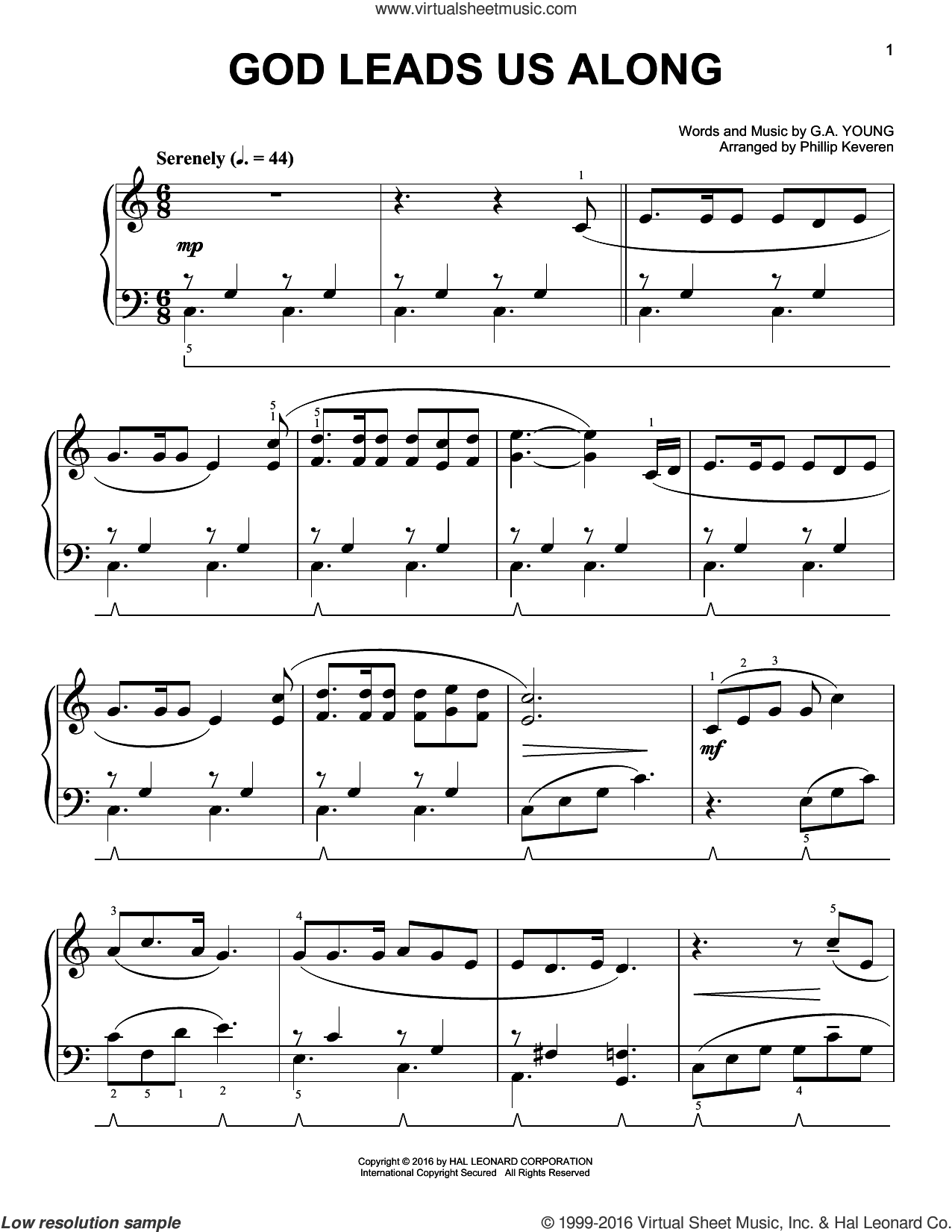 God Leads Us Along By Jeff Bennett Free Sheet Music