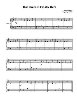 Halloween Is Finally Here By Michelle Christensen Free Sheet Music