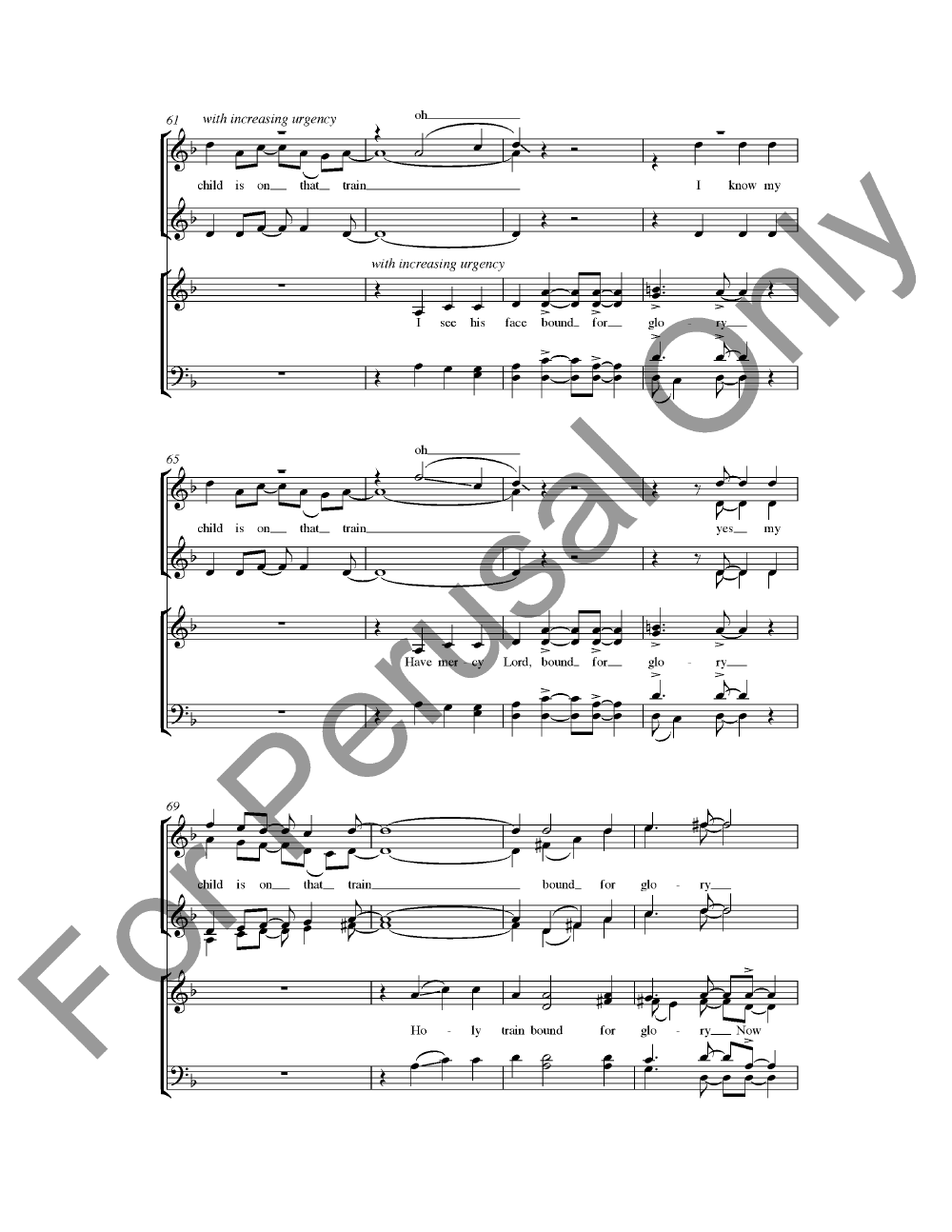 Heaven Bound Train By Stephen Hatfield Free Sheet Music