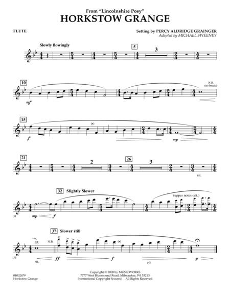 Horkstow Grange By Percy Aldridge Grainger Free Sheet Music