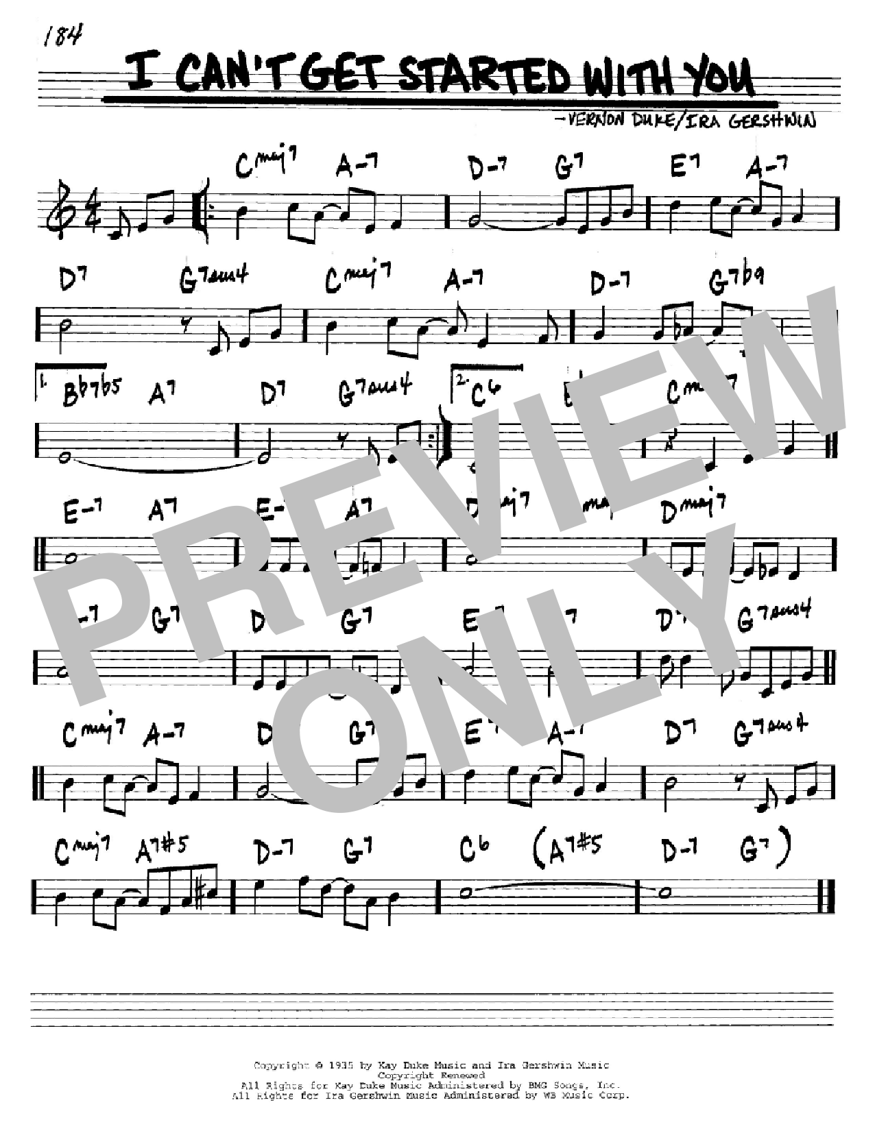 I Can't Get Started With You By Frank Sinatra Free Sheet Music