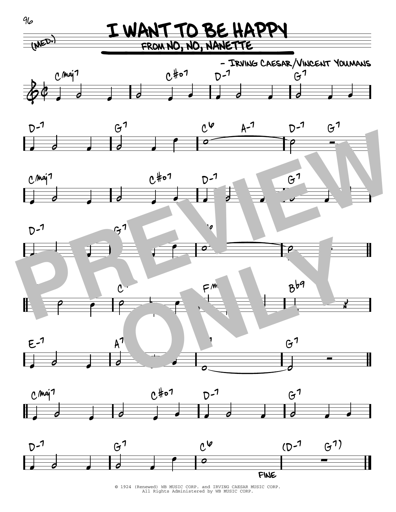 I Want To Be Happy By Larry Shackley Free Sheet Music