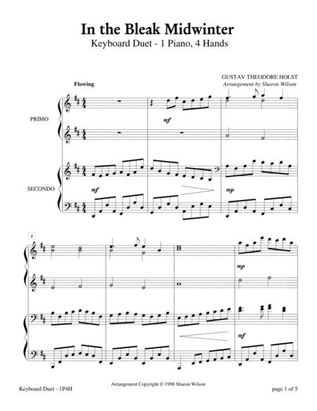 In The Bleak Midwinter By Sharon Wilson Free Sheet Music