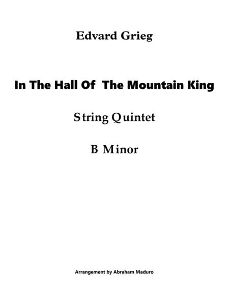 In The Hall Of The Mountain King String Quintet-Score And Parts By Edvard Grieg Free Sheet Music