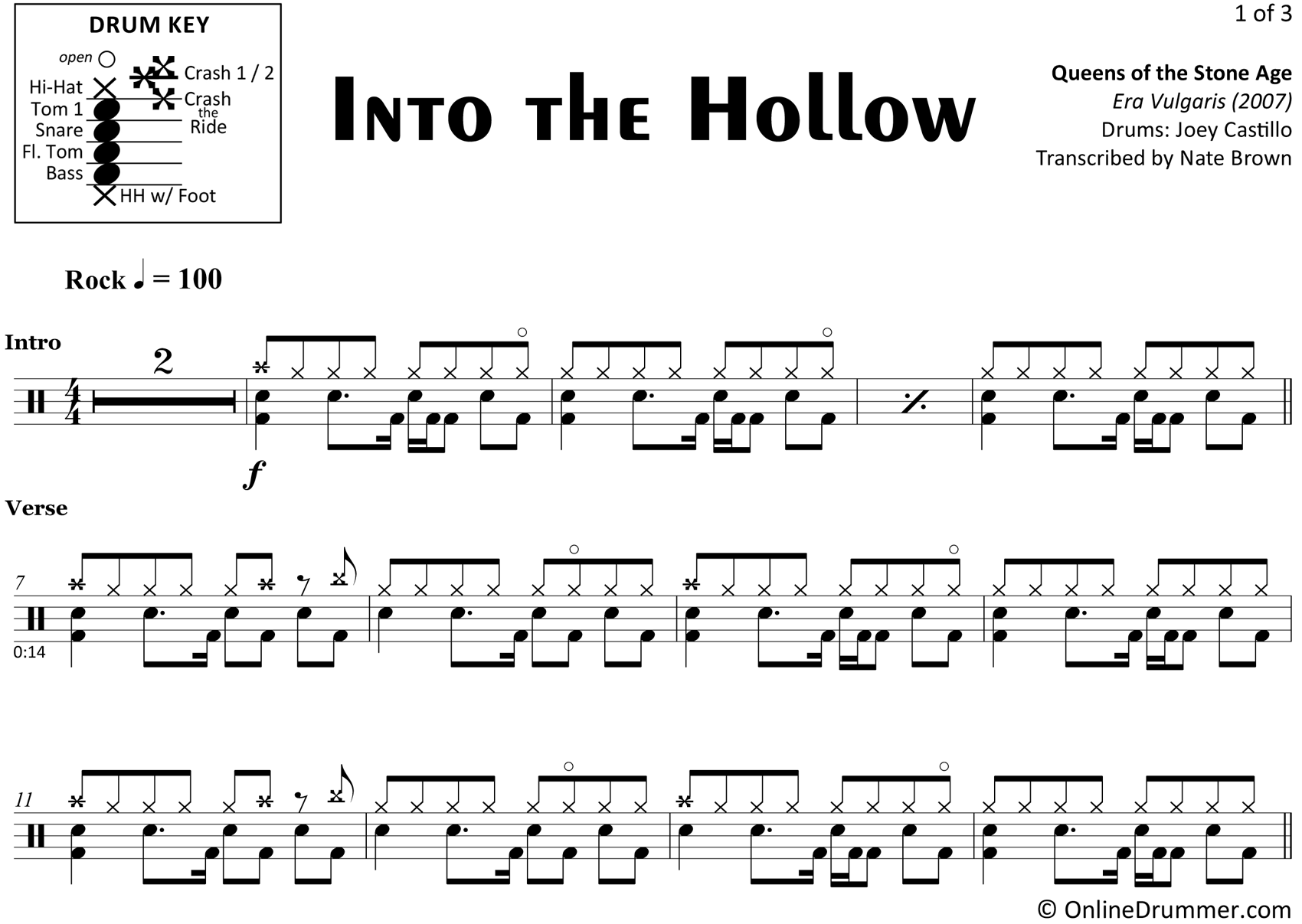 Into The Hollow By Queens Of The Stone Age Free Sheet Music