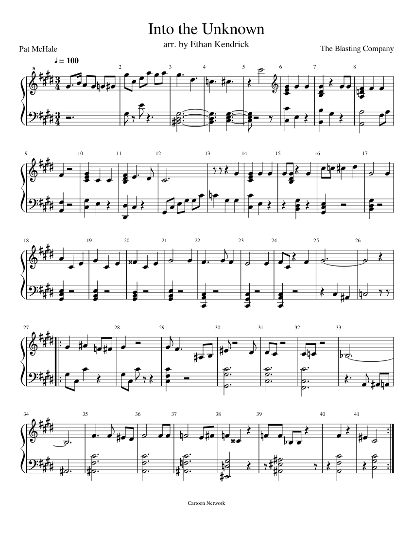 Into The Unknown By Aurora Free Sheet Music