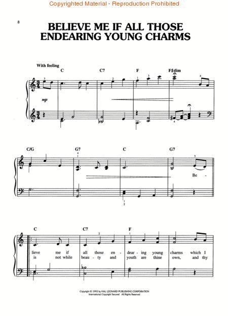 Irish Favorites By Various Free Sheet Music