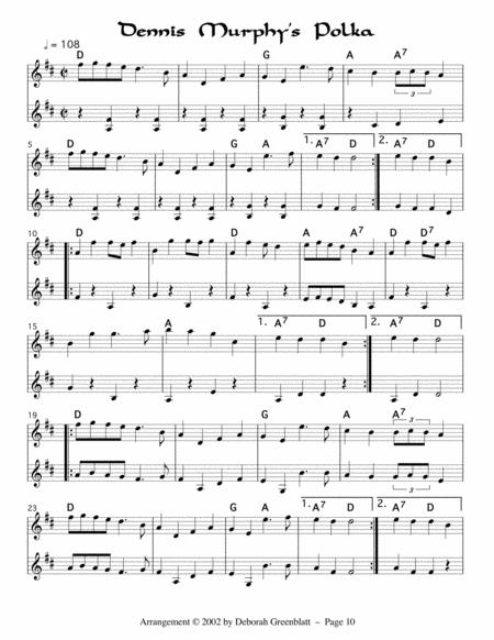 Irish Fiddle Tunes For Two Mandolins By Deborah Greenblatt Free Sheet Music