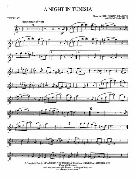 Jazz & Blues - Tenor Saxophone By Jack Long Free Sheet Music