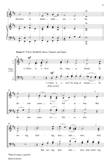 Jesus Is Alive - Choral Book By Allan Douglas Free Sheet Music