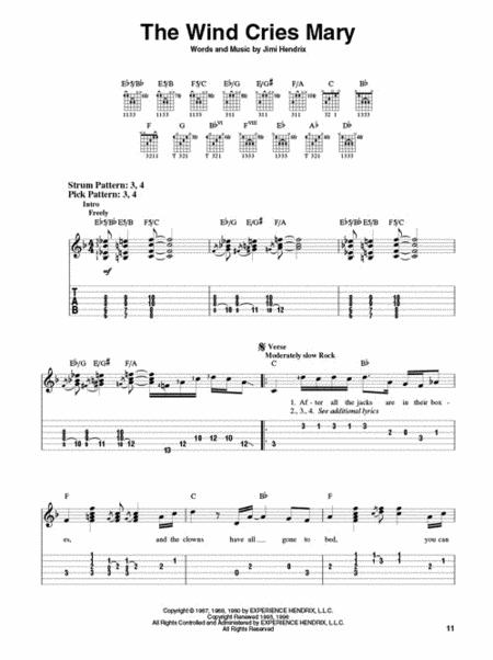 Jimi Hendrix - Smash Hits By Jimi Hendrix Free Sheet Music