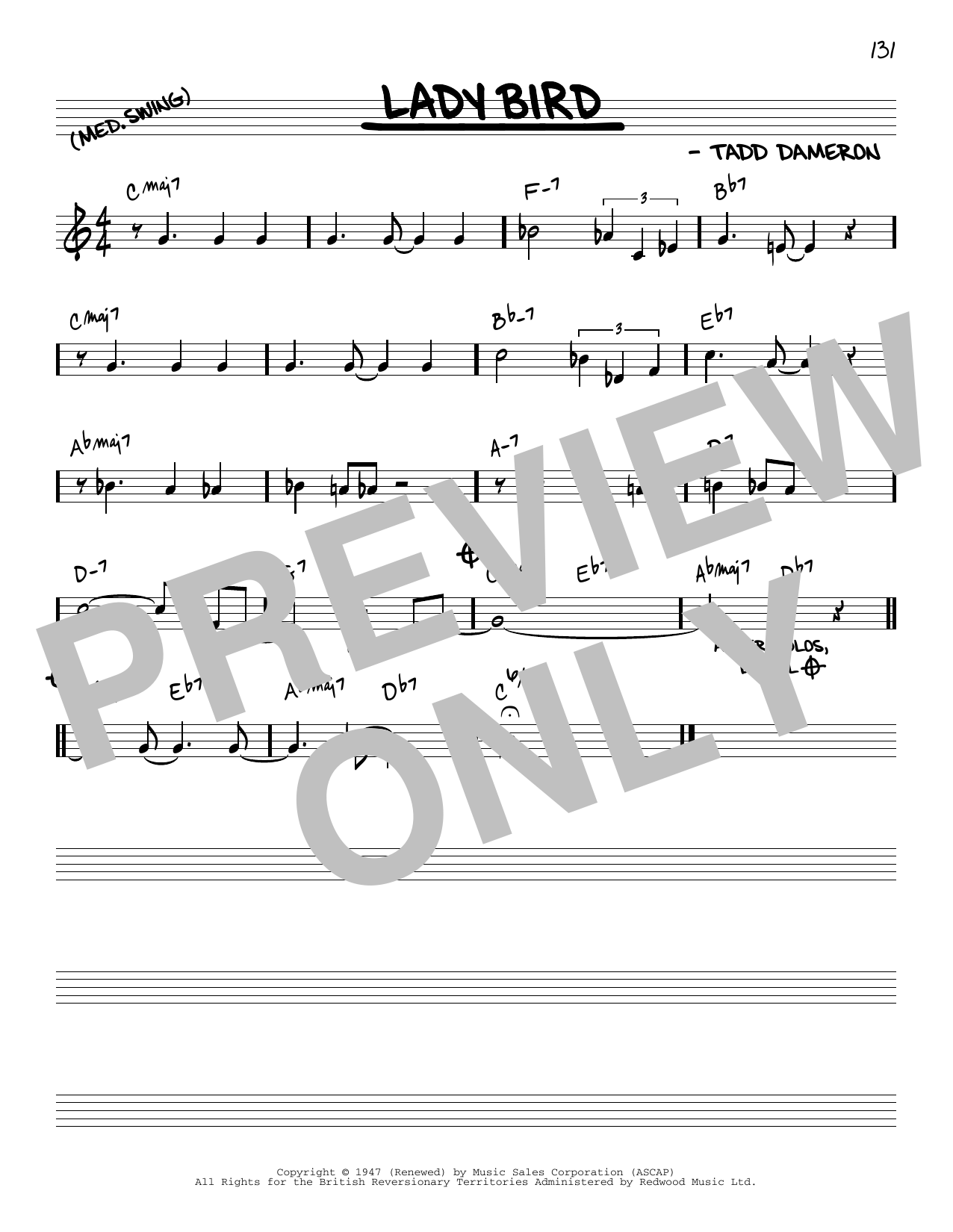 Lady Bird By Miles Davis Free Sheet Music