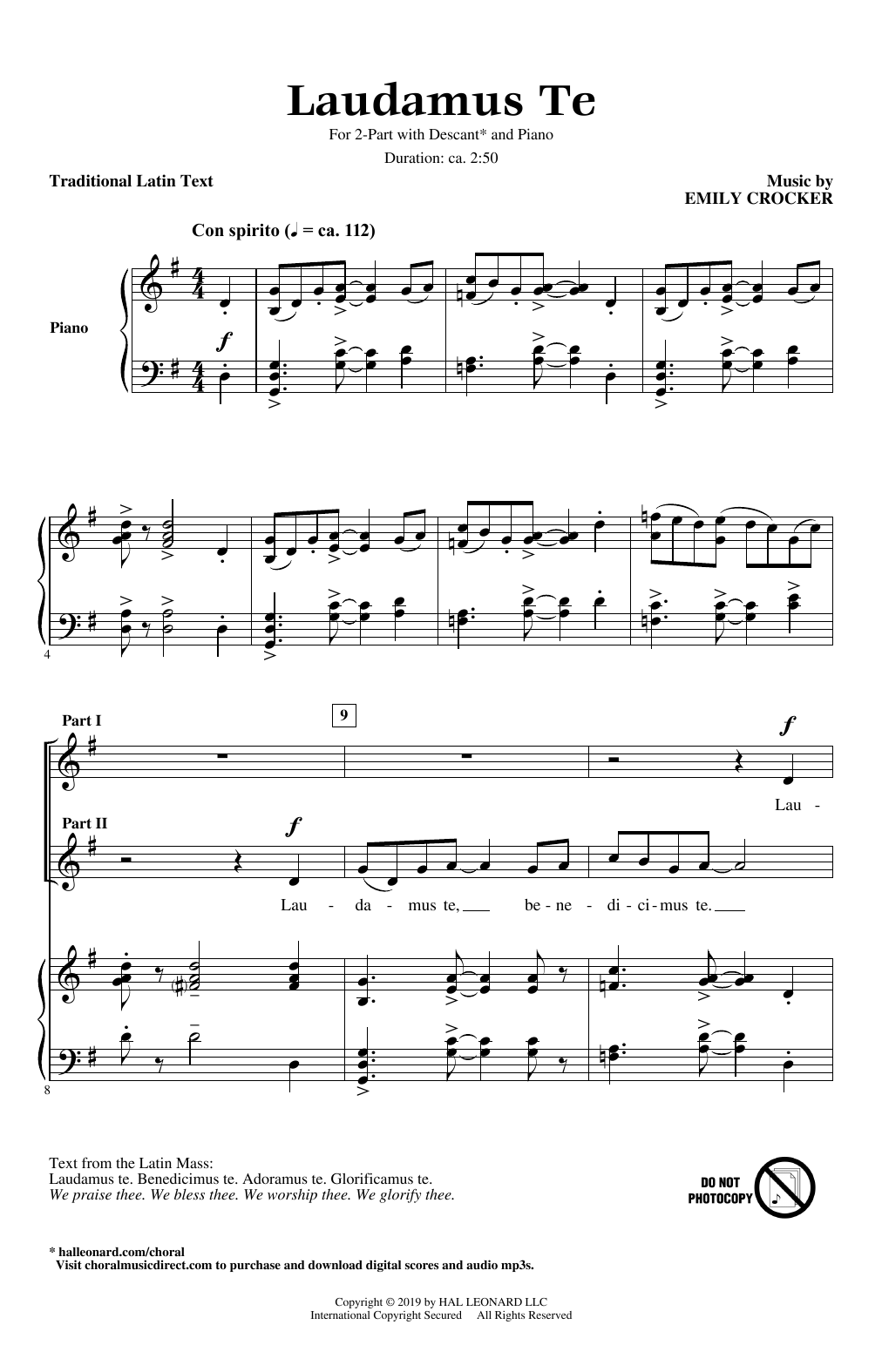 Laudamus By Natalie Sleeth Free Sheet Music