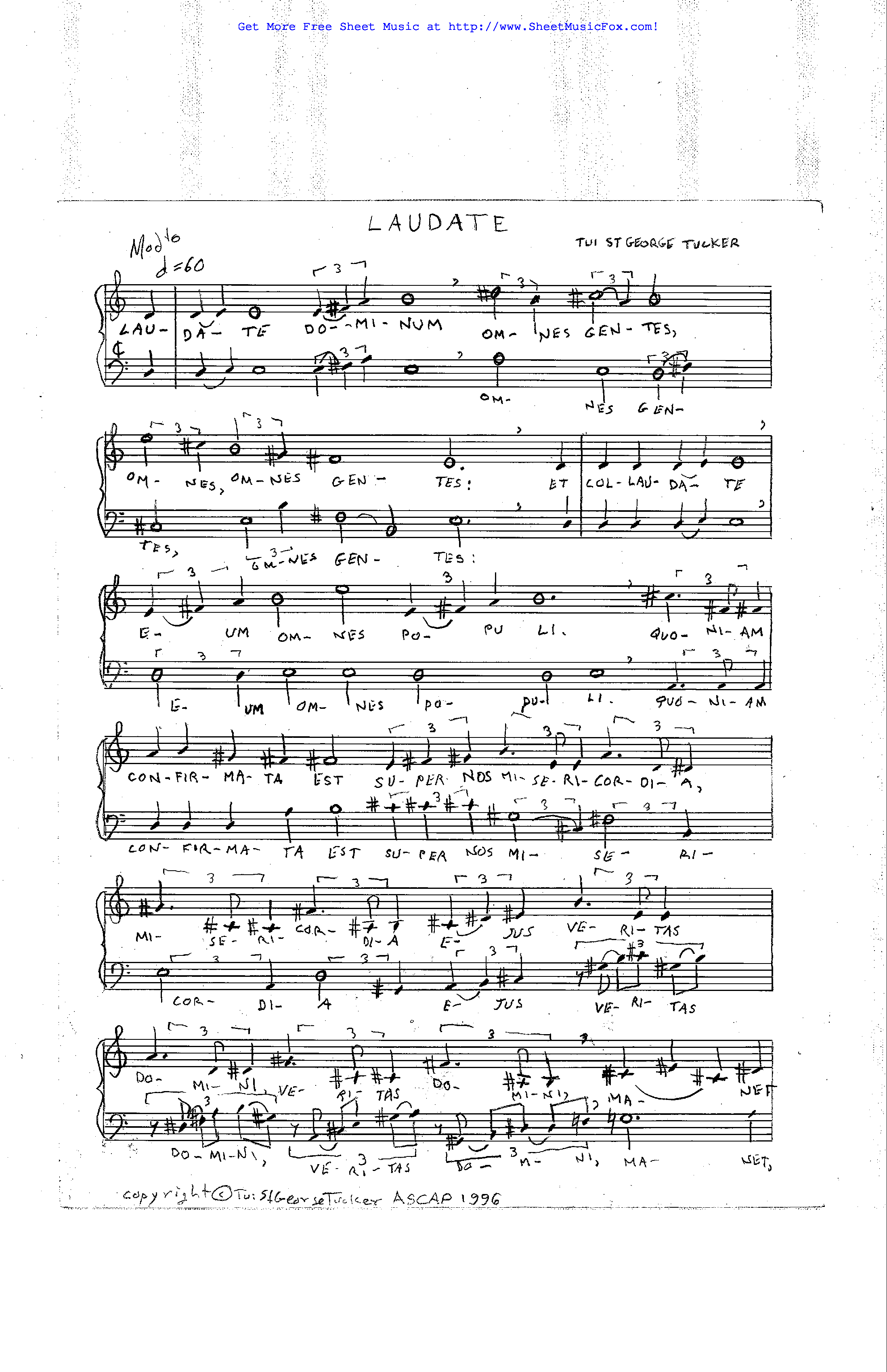 Laudate, Volume 4 By N Free Sheet Music