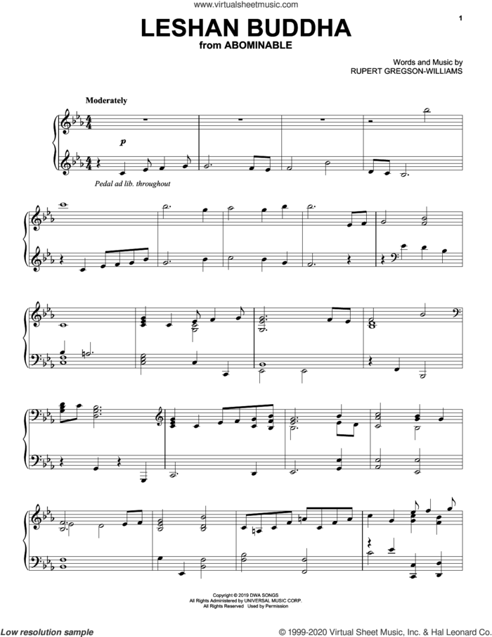 Leshan Buddha By Evan Jolly Free Sheet Music