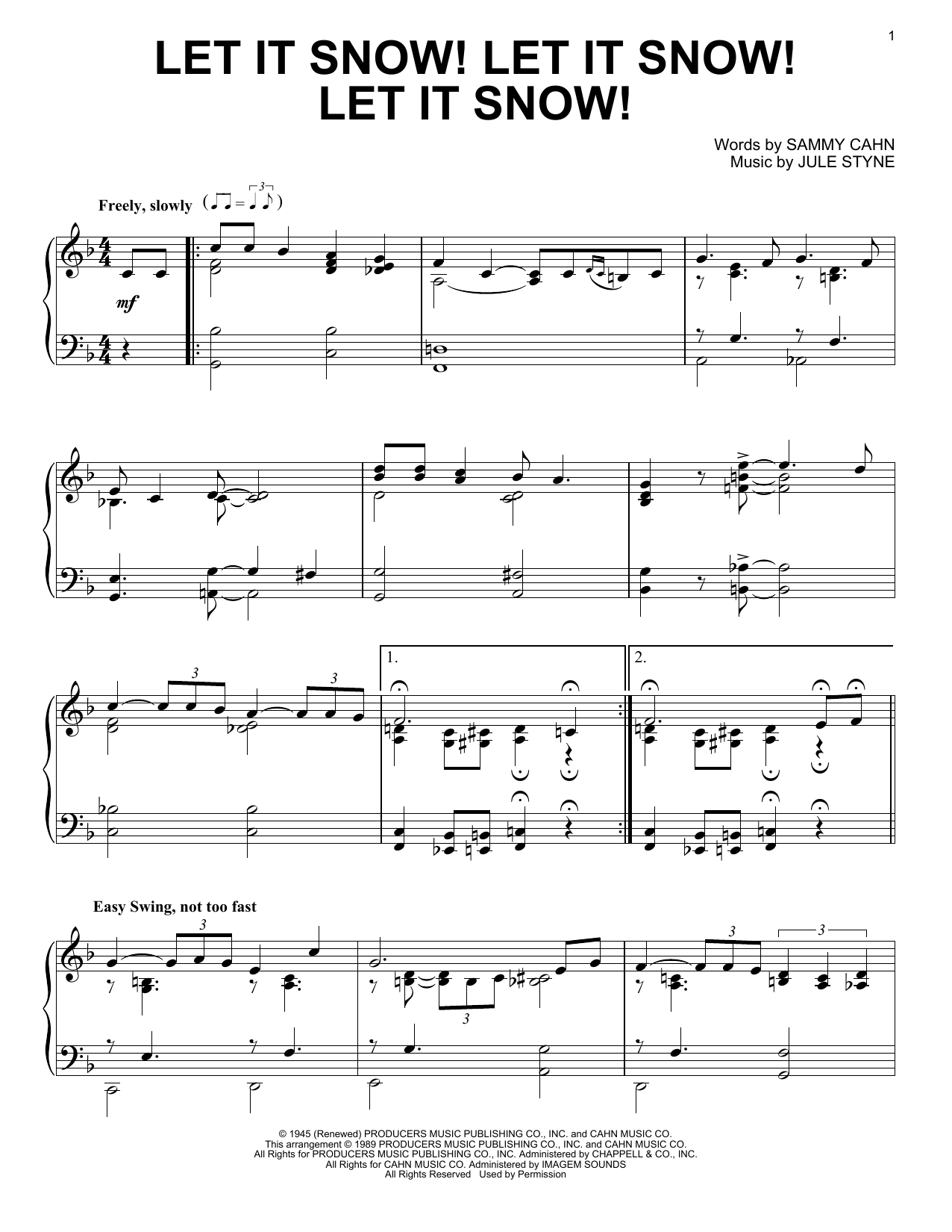 Let It Snow! Let It Snow! Let It Snow! By Martina McBride Free Sheet Music