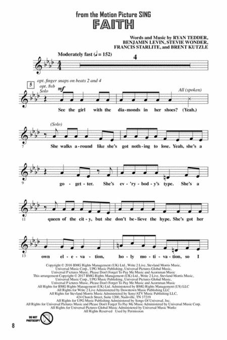 Let's All Sing Songs From The Motion Picture SING By Tom Anderson Free Sheet Music