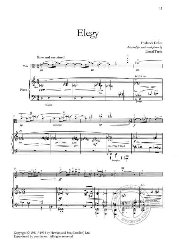 Lionel Tertis Viola Album By Lionel Tertis Free Sheet Music