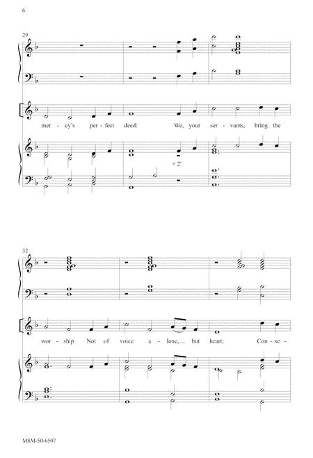 Lord, Whose Love In Humble Service (Downloadable Choral Score) By David M. Cherwien Free Sheet Music