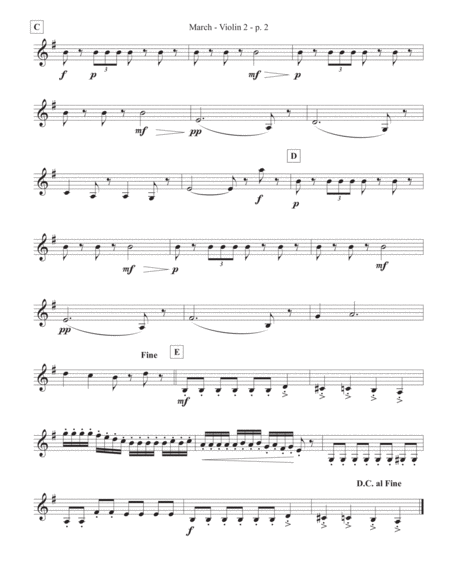 March, From The Nutcracker Suite, For 3 Violins By Peter Ilych Tchiakovsky Free Sheet Music