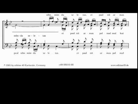 Meil Aiaaarne Tanavas / Our Childhood Village Lane By Cyrillus Kreek Free Sheet Music