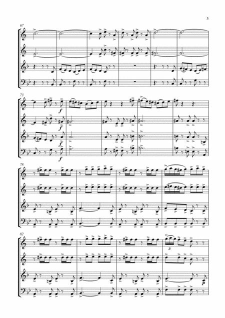 Mexican Hat Dance. For Flexible Brass Quartet- Score And Parts By Tim Curd Free Sheet Music