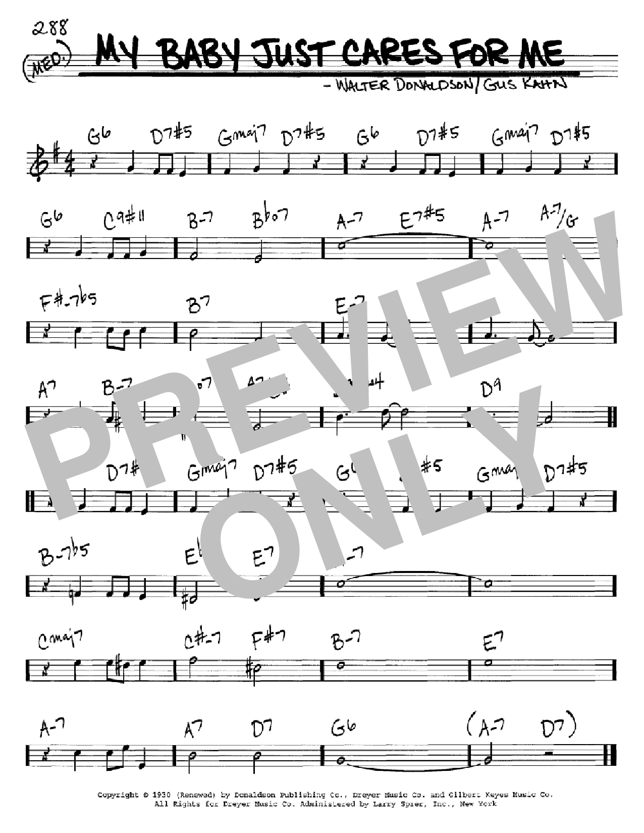 My Baby Just Cares For Me By Nina Simone Free Sheet Music