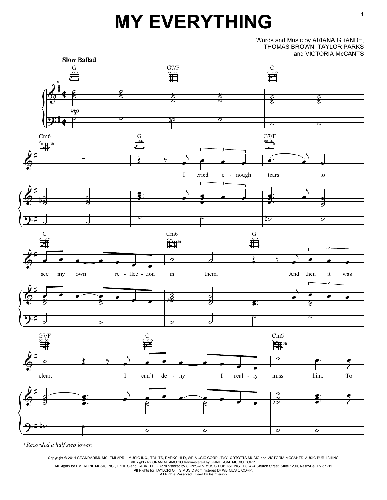 My Everything By Keith Hampton Free Sheet Music