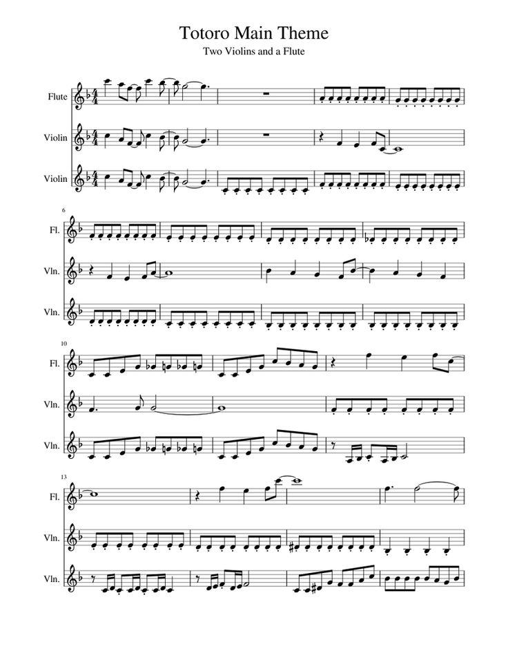 My Neighbor Totoro By Joe Hisaishi Free Sheet Music