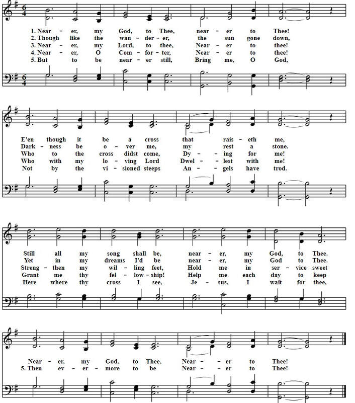 Nearer, My God, To Thee By Sarah F. Adams Free Sheet Music